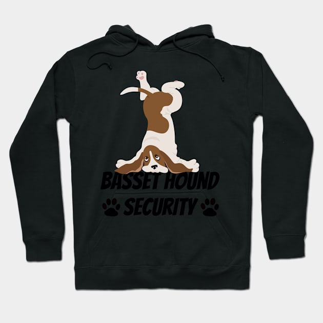 Basset Hound Security - Dog Quote Hoodie by yassinebd